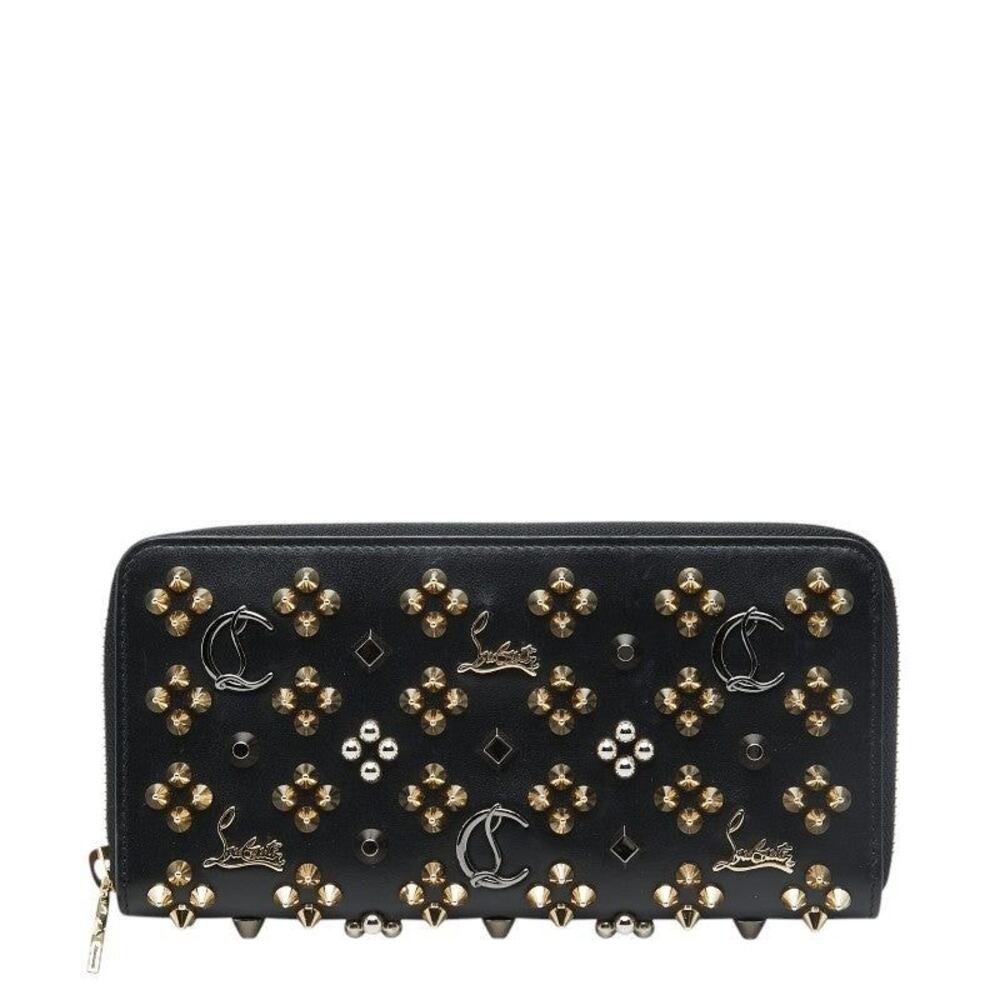 Christian Louboutin Panettone Round Zipper Long Wallet Black